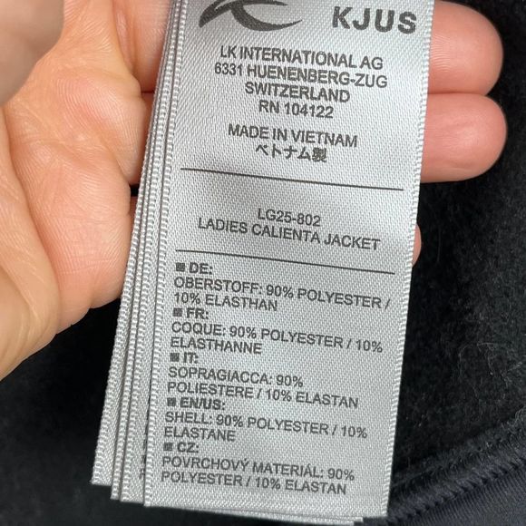 KJUS Women Black Calienta Jacket Size XL - Picture 9 of 10
